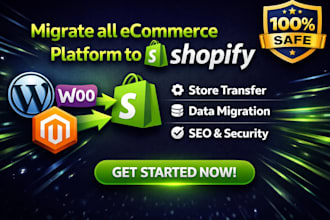 migrate woocommerce or wix to shopify store, wordpress to shopify migration