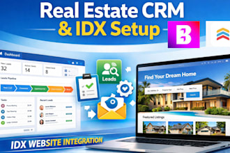 setup real estate crm lofty, kvcore, follow up boss, boldtrail and idx website