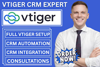 manage complete vtiger CRM implementation and optimization for your growth
