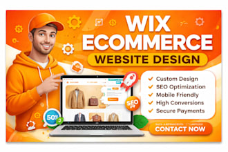 design wix ecommerce website with seo optimization