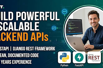 build a rest api with fastapi or django