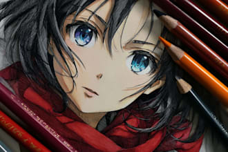 draw anime character illustration