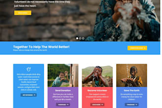 design or redesign squarespace crowdfunding website, donation, charity website