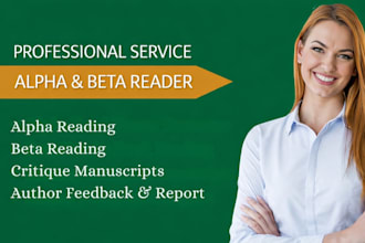 alpha read horror romance beta reader book reading fantasy critique manuscript