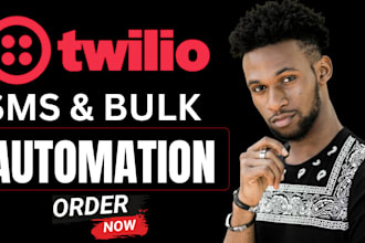 build twilio SMS bulk automation and hubspot workflow system