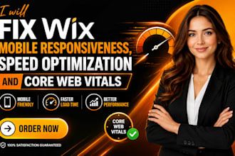 fix wix mobile responsiveness, speed optimization and core web vitals