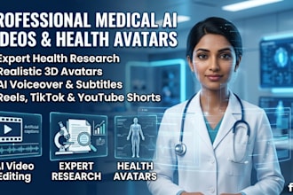 create professional medical ai videos and health avatars