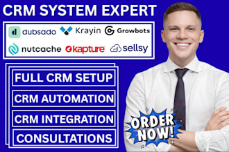 setup and automate dubsado growbots nutcache sellsy krayin kapture crm