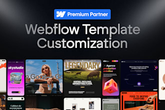 customize your webflow template with content, cms and custom code