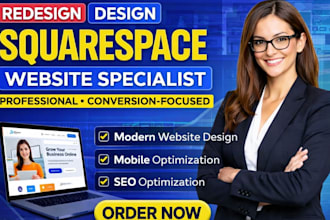 design and redesign squarespace website, squarespace website expert