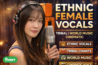 sing ethnic female vocals tribal chants cinematic and world music
