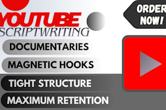 write youtube script, scriptwriter, script writing