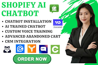 setup shopify ai chatbot moose chatty chizy bestchat willdesk lenochat wizybot