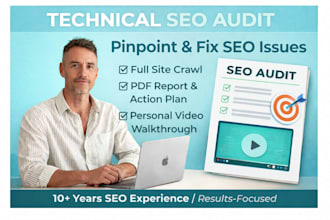do technical website audit with video action plan to fix seo