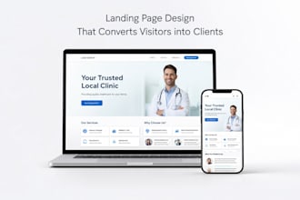 design a landing page for local services that gets clients