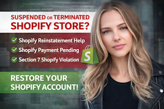 do shopify reinstatement appeal fix suspended terminated store payment hold