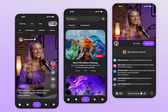 develop video streaming app music streaming app live streaming website music app