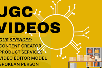 create faceless,ugc and video editing for social media faceless ugc product vide