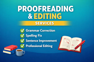 professionally proofread and edit your document