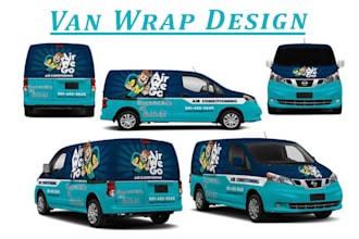 create professional van wrap design, car wrap design, business van wrap design