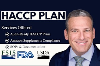 write an audit ready haccp plan for restaurants, amazon supplements food trucks