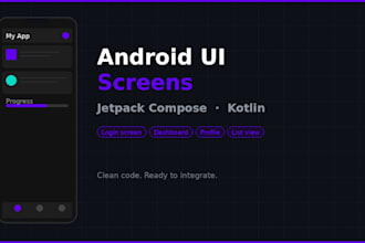 build android UI screens using jetpack compose