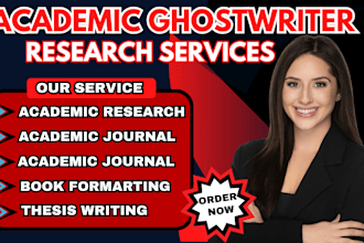 do expert academic writing, editing, research, and ghostwriting for books