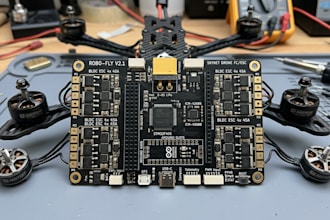 design drone flight controller pcb, bldc esc, imu arduino pi raspberry pi, esp32