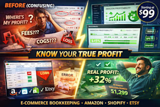 do e commerce bookkeeping for amazon shopify etsy sellers