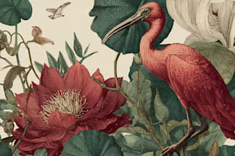 draw animal and botanical illustrations