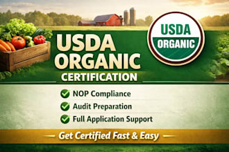 help you get usda organic certification and nop compliance