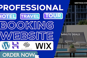 design hotel booking website, rental or airbnb wordpress booking site