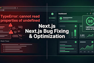 fix nextjs bugs and optimize react app speed and performance