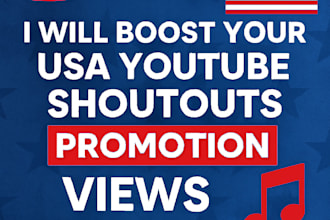 increase your USA youtube shoutouts promotion views with targeted shoutouts