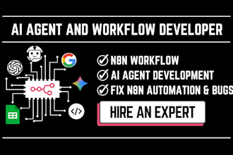 develop build fix n8n ai agent and workflow