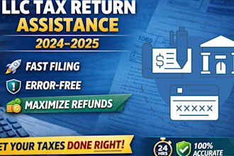 help you file llc tax return for 2024 2025 fast and error free