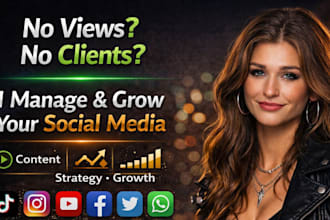 be your organic social media marketing manager social media manager and meta ads