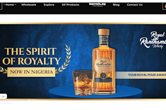 design wine website beverages, liquor, soda and drink ecommerce shopify website