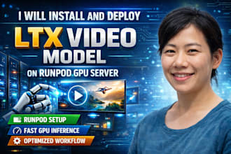 install and deploy ltx video model on runpod GPU server