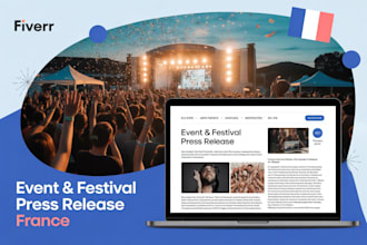 write and distribute french event and festival press releases for maximum media