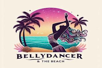 design a beach resort logo or tropical brand