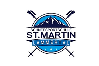 design classic young snow sports school logo