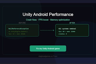 fix unity android performance crashes, lag, frame rate issues