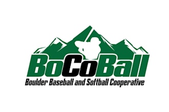 make boulder indoor baseball logo with softball cooperative