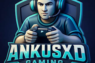 create a gaming logo for youtube channel and instragram