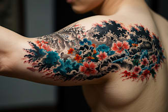 drawing a personalized japanese style tattoo design