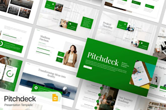 redesign pitch deck design for business plan for startups, investor pitch deck