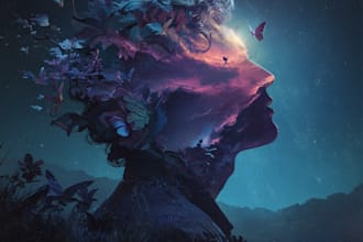 design a high end album cover with clear creative direction