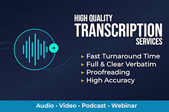 transcribe audio and video to text