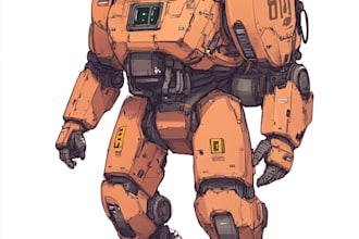 draw mecha vector art for you
